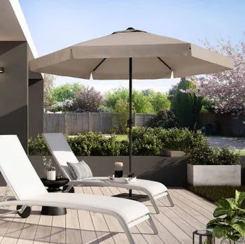 Parasol NATERIAL Avea taupe hexagonal