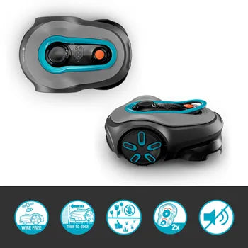 Robot tondeuse connecté sans fil périphérique 1500m² GARDENA SMART SILENO FREE