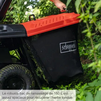 Tondeuse autoportée Rider thermique SCHEPPACH MR225-61, 224 cm³ l.61 cm