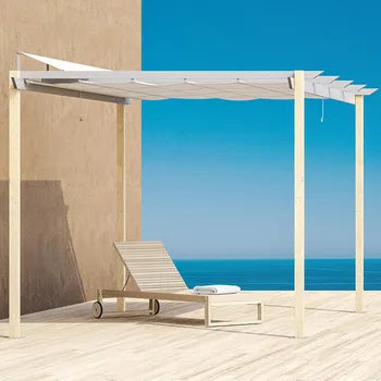Pergola autoportante NATERIAL Omega 4x3m en aluminium effet bois - 8.31 m²