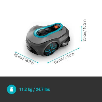 Robot tondeuse connecté sans fil périphérique 1500m² GARDENA SMART SILENO FREE