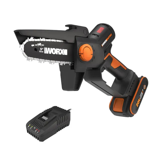Tronçonneuse élagueuse sur batterie WORX Wg325e 20 V, guide de 12 cm