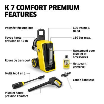 Nettoyeur haute pression KARCHER K7 COMFORT PREMIUM 180 bars