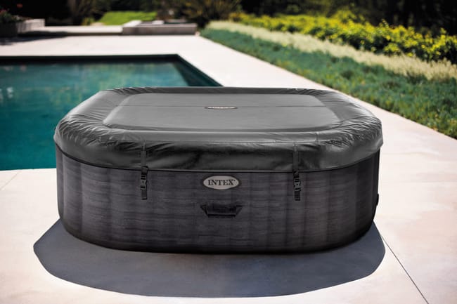 Pure Spa gonflable INTEX Ardoise, carré, 6 places
