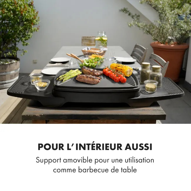 Barbecue électrique KLARSTEIN en Acier inoxydable 2000 W Noir