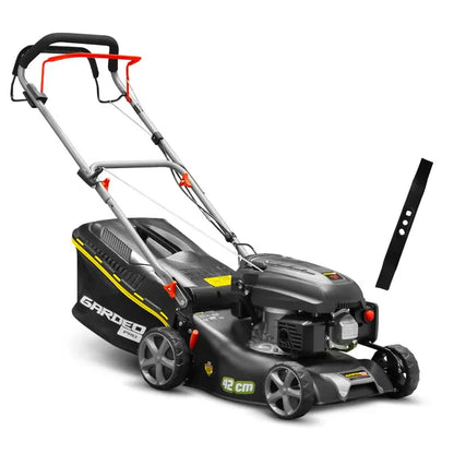 Tondeuse thermique autotractée Pro 144.3cc - 42cm avec 2 lames et fonction mulching
