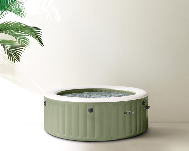 Pure Spa gonflable INTEX Olive rond, 4 places