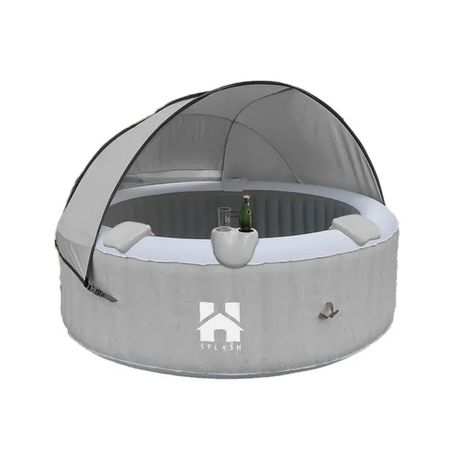 HOME DELUXE - Jacuzzi d'extérieur - SPLASH + coussins, porte-boissons et pare-soleil