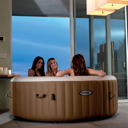 Pure spa gonflable INTEX Sahara rond 4 places